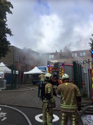 Ecole notre dame des graces en feu - Photo : SIAMU Bruxelles