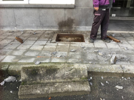 Une explosion dans une cave d'Ixelles - Photo : Siamu Bruxelles