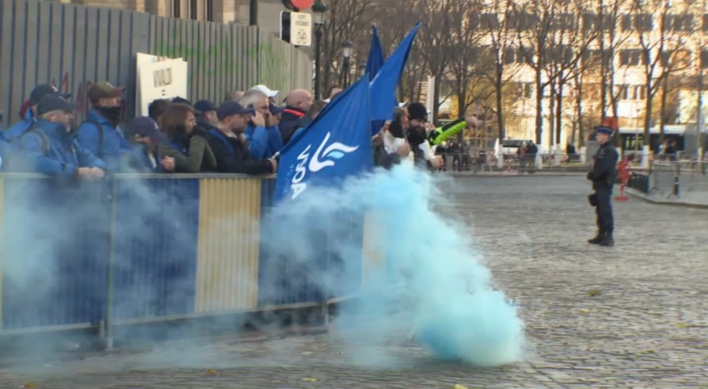 Police Syndicats Manifestation Te Deum 2022 - BX1
