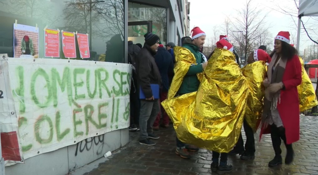 Manifestation Chômeurs CSC - BX1