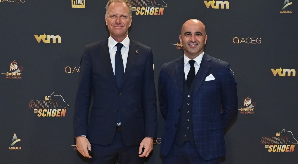 Peter Bossaert Roberto Martinez Union belge de football - Belga Dirk Waem