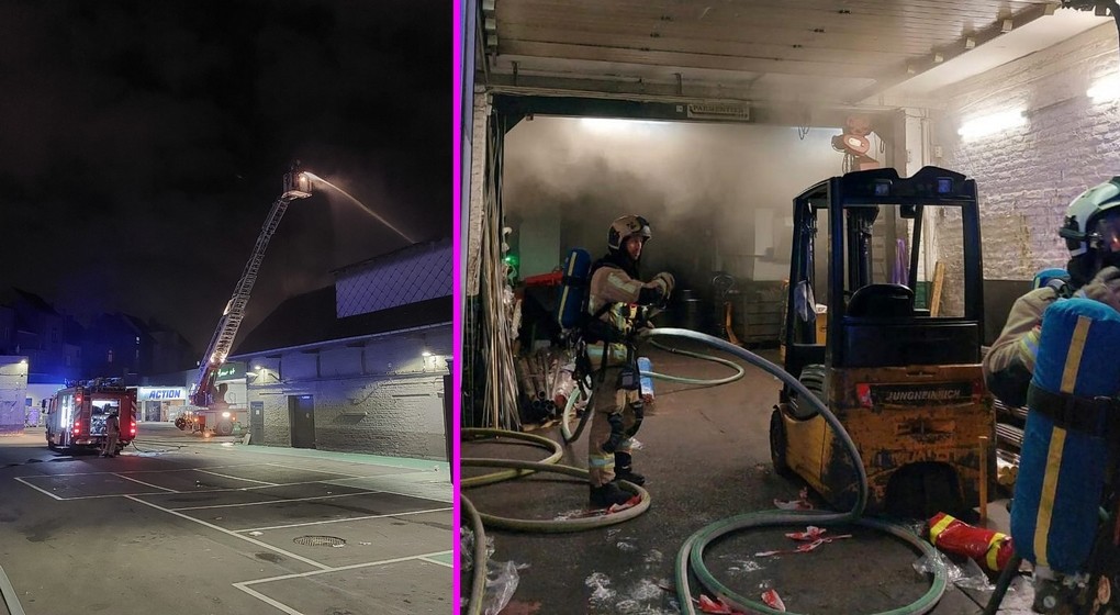 Incendie Avenue Raymond Vander Bruggen Anderlecht 30012023 - Pompiers de Bruxelles