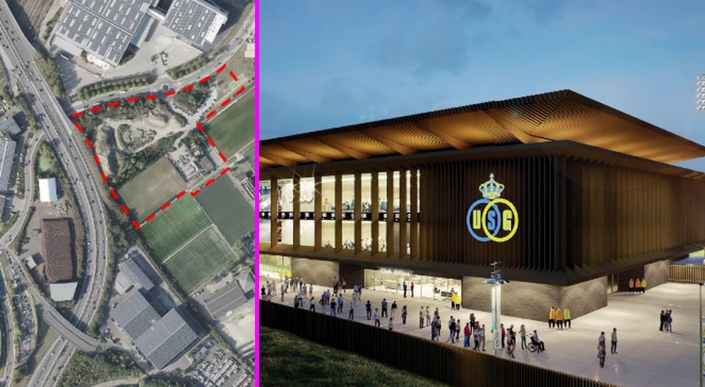 Futur stade Union Saint-Gilloise Bempt - Union Saint-Gilloise et perspective.brussels