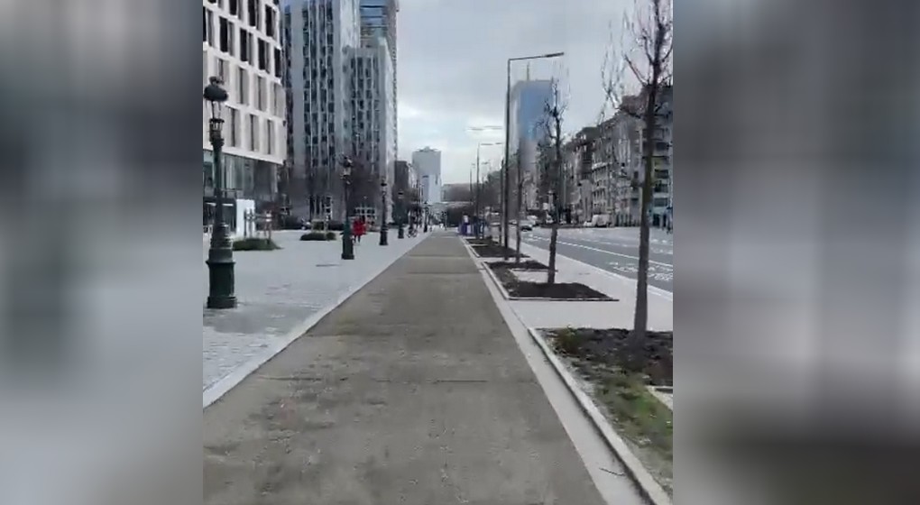 Piste cyclable Boulevard Baudouin Petite Ceinture - Twitter Pascal Smet