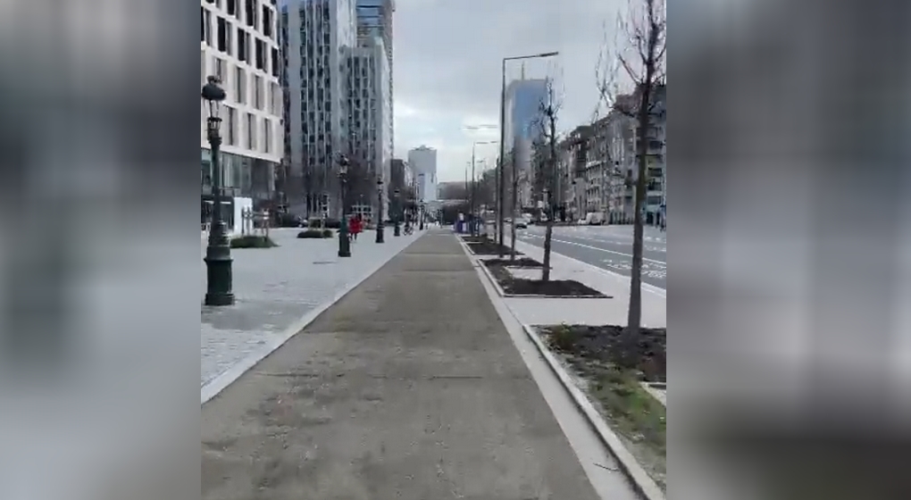Piste cyclable Boulevard Baudouin Petite Ceinture - Twitter Pascal Smet