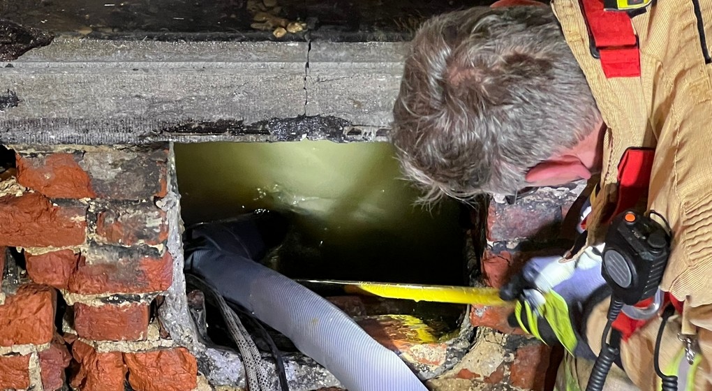 Cave inondée Uccle Chaussée de Drogenbos 04012023 - Pompiers de Bruxelles