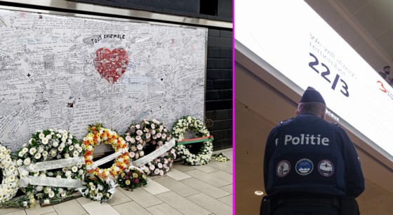 Hommage Victimes Attentats 22 mars 2016 - Brussels Airport et Maelbeek - Belga Hatim Kaghat et Stéphanie Giebens