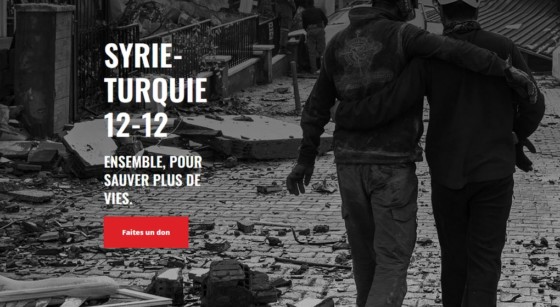Consortium 12-12 Turquie Syrie - Campagne de dons
