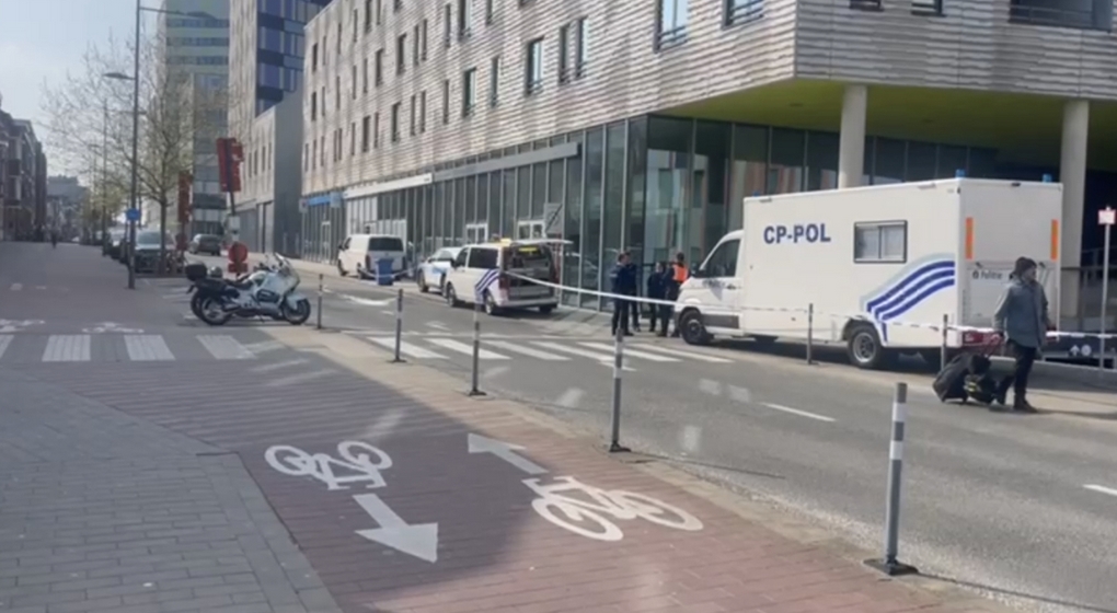 Gare de Louvain Police Corps Retrouvé 18042023 - Caravaggio