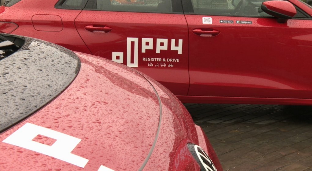 Voitures partagées en libre-service Poppy - Illustration BX1