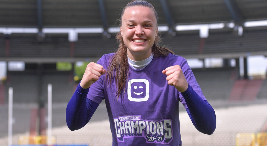 Tine De Caigny RSC Anderlecht Championne de Belgique 2021 - Belga Stijn Audooren