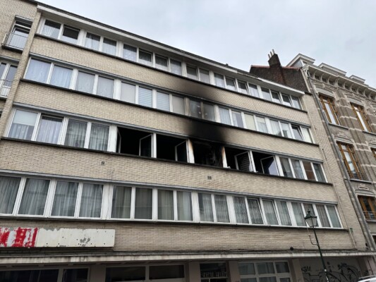 Incendie Rue Louis Coenen - Photo : BX1