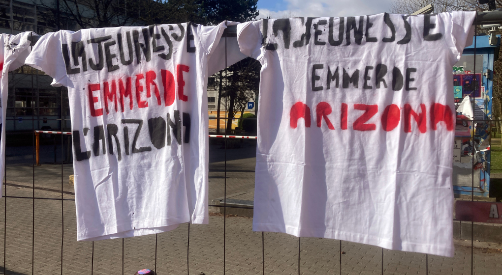 Des piquets de grève sur le campus de l'ULB