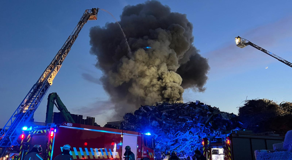 Incendie Schaerbeek - Pompiers de Bruxelles