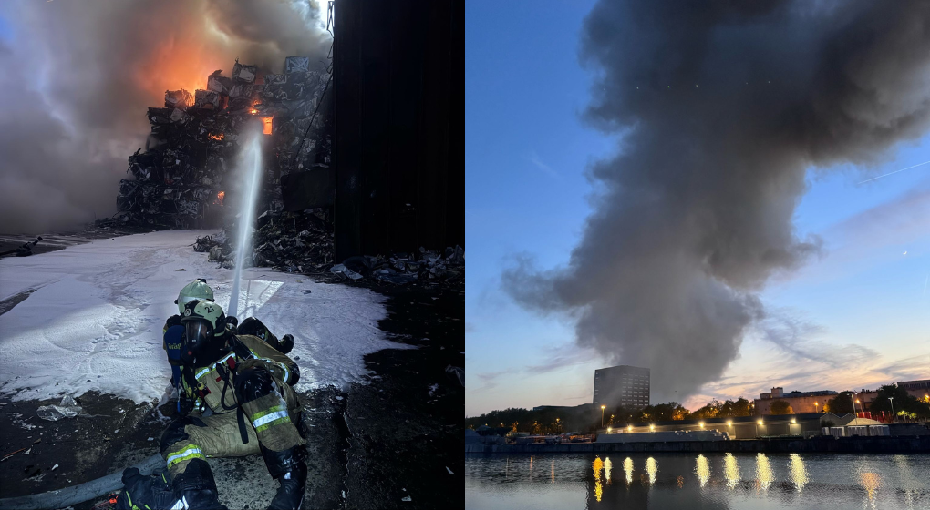 Incendie Schaerbeek - Pompiers de Bruxelles