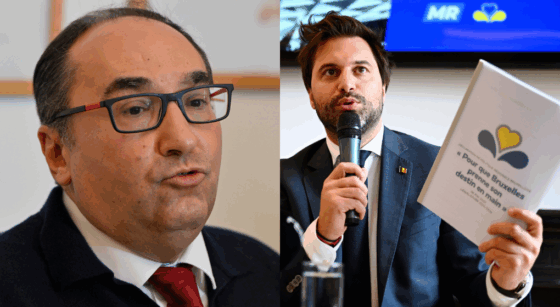 Ahmed Laaouej et Georges-Louis Bouchez - Belga