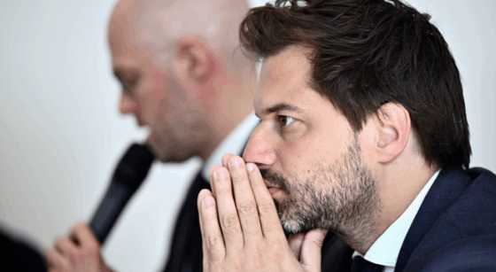 David Leisterh et Georges-Louis Bouchez - Belga