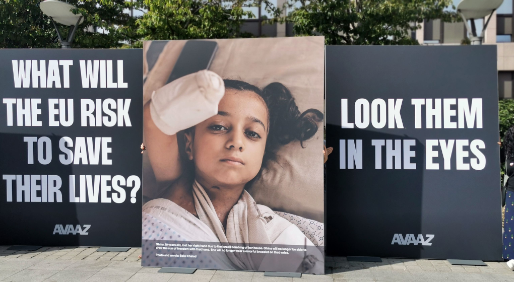 Une installation en hommage aux enfants de Gaza à Bruxelles pour interpeller l'UE
