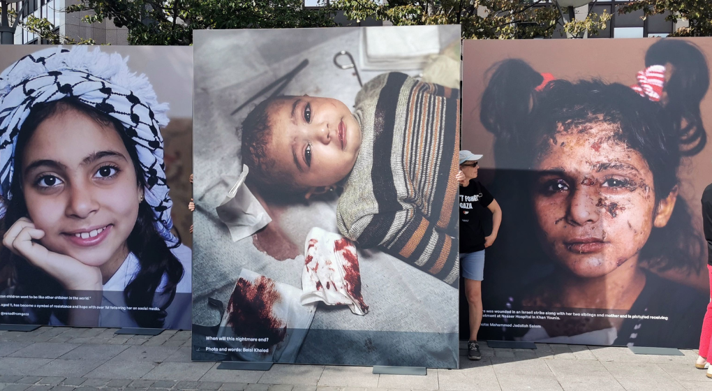 Une installation en hommage aux enfants de Gaza à Bruxelles pour interpeller l'UE