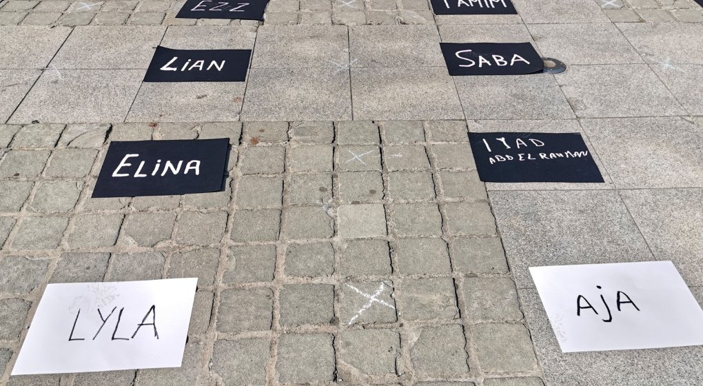 Une installation en hommage aux enfants de Gaza à Bruxelles pour interpeller l'UE
