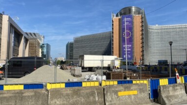 Une nouvelle phase de travaux débute au rond-point Schuman