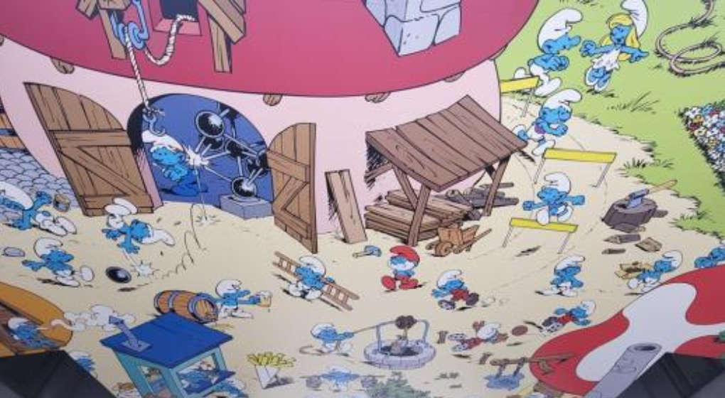 La fresque des Schtroumpfs est de retour