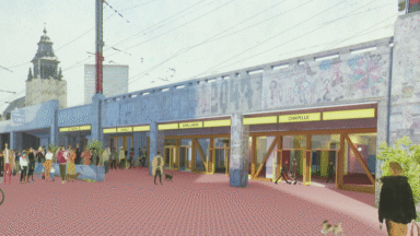 Signature d’une convention pour un pôle culturel sous la gare de la Chapelle