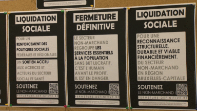 Le non-marchand molenbeekois lance l’opération “Fermeture définitive-Liquidation sociale”