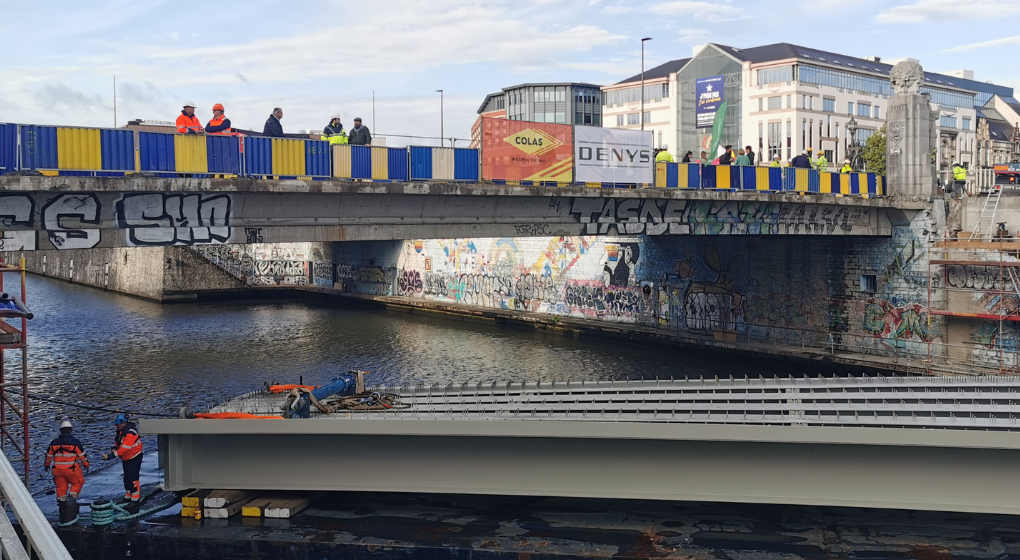 Une partie de la Petite Ceinture à hauteur de la place Sainctelette fermée fin octobre