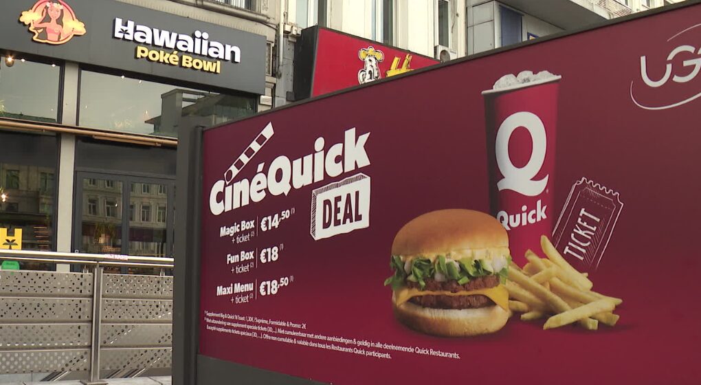 À Bruxelles, 1 établissement Horeca sur 8 est un fast-food